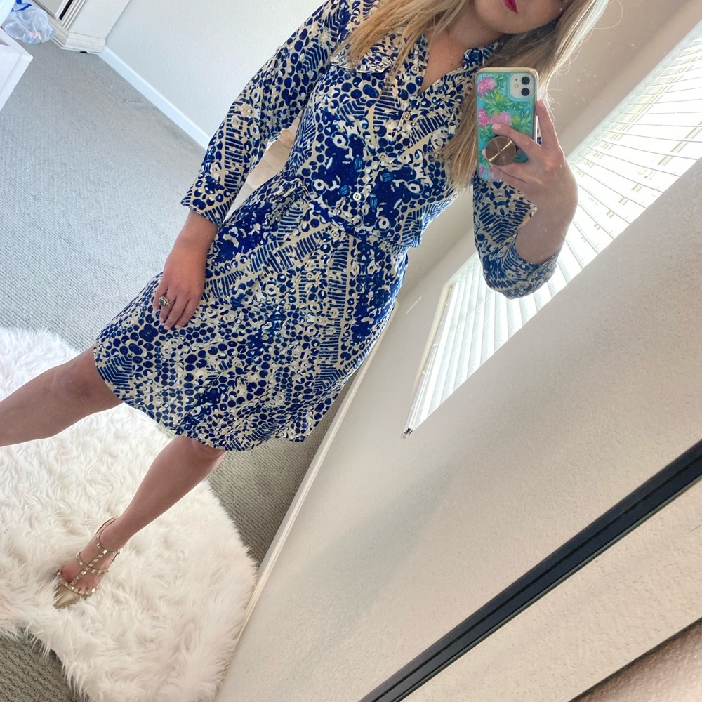 Blue cabi jewel dress